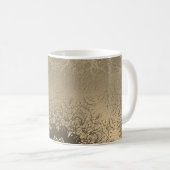 Braune Bronzeseide arabische Dekoration Kaffeetasse (VorderseiteRechts)