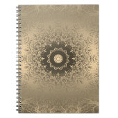 Braune Bronzeseide arabische Dekoration Notizblock (Vorderseite)