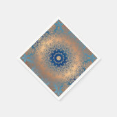 Braune Bronzeseide arabische Dekoration Serviette (Ecke)