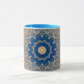Braune Bronzeseide arabische Dekoration Tasse (Zentrum)