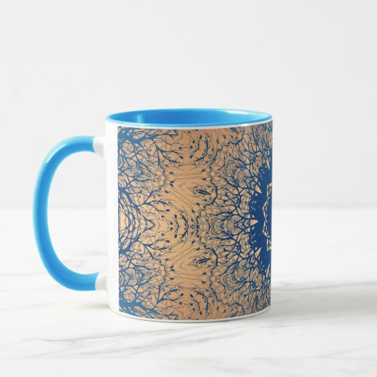 Braune Bronzeseide arabische Dekoration Tasse (Links)