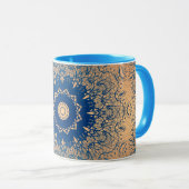 Braune Bronzeseide arabische Dekoration Tasse (VorderseiteRechts)