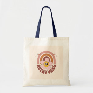 Braune Bunte Retro-Tasche   Vintage-Tasche Tragetasche