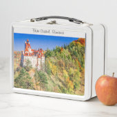 Braune Burg mit 2 verschiedenen Bildern Metall Brotdose (Beispiel)