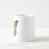 Braune Butterfly Fahne Kaffeetasse (Mittel)