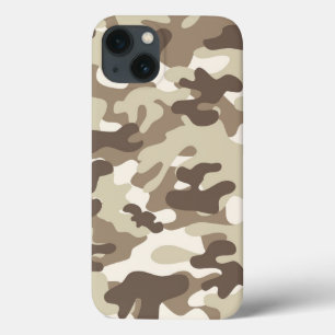 Braune Camouflage iPhone 13 Hülle