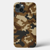 Braune Camouflage Case-Mate iPhone Hülle (Rückseite)