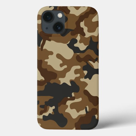 Braune Camouflage Case-Mate iPhone Hülle (Rückseite)