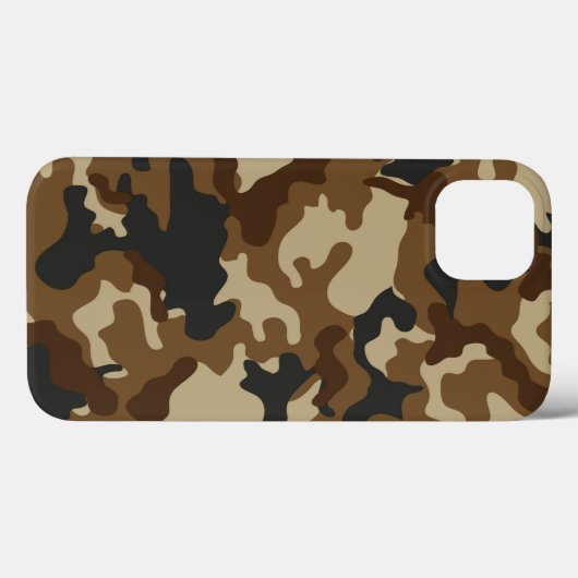 Braune Camouflage Case-Mate iPhone Hülle (Rückseite (Horizontal))