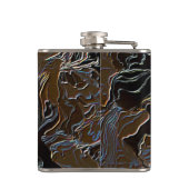 Braune Camouflage Flachmann (Rückseite)