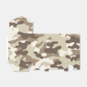 Braune Camouflage Geschenkschachtel (Ungefaltet)