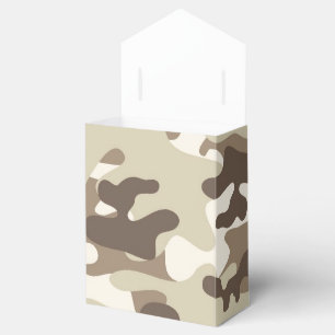 Braune Camouflage Geschenkschachtel