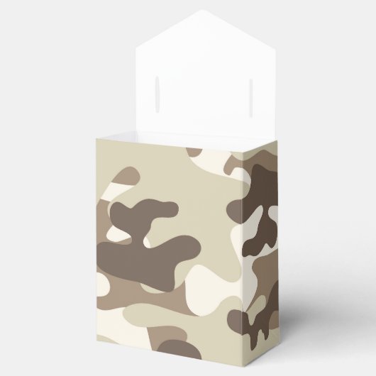Braune Camouflage Geschenkschachtel (Geöffnet)