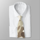 Braune Camouflage Krawatte (Gebunden)