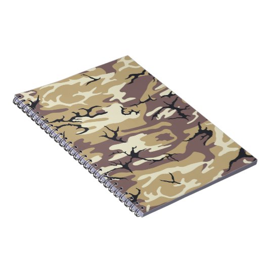 Braune Camouflage Notizblock (Rechte Seite)