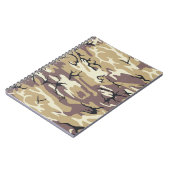 Braune Camouflage Notizblock (Linke Seite)