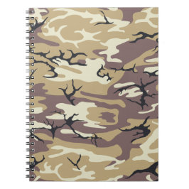Braune Camouflage Notizblock