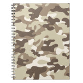 Braune Camouflage Notizblock (Vorderseite)