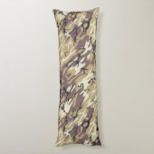 Braune Camouflage Seitenschläferkissen (Rückseite (Vertikal))