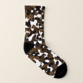 Braune Camouflage Socken (Rechts - Außen)