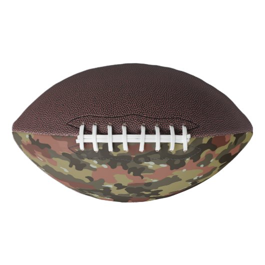 Braune Camouflage Textur Football (Vorderseite)
