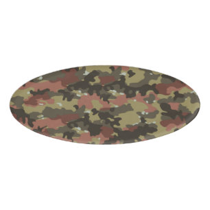 Braune Camouflage Textur Namenschild