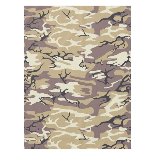Braune Camouflage Tischdecke (Vorderseite)