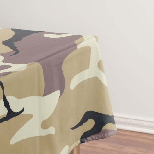 Braune Camouflage Tischdecke (Beispiel)