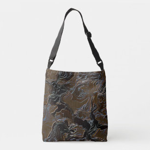 Braune Camouflage Tragetaschen Mit Langen Trägern