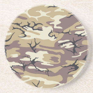 Braune Camouflage Untersetzer