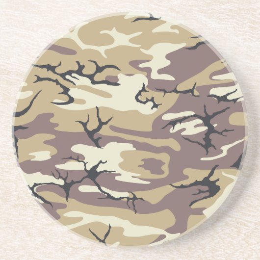 Braune Camouflage Untersetzer (Vorne)