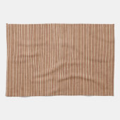 Braune Caramel Blassstreifen Geschirrtuch (Horizontal)