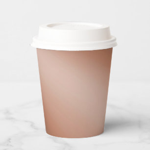 Braune Caramel Mondlicht Ombre Effekt Pappbecher