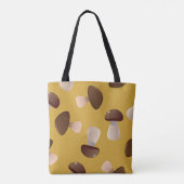Braune Champignons Tasche (Rückseite)