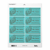 Braune Charming Wirbel Buchzeichen (Vorne)