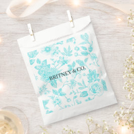 Bräune & Co. Aquamarine Blumenstube Personalisiert Geschenktütchen