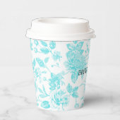 Bräune & Co. Aquamarine Blumenstube Personalisiert Pappbecher (Rechts)
