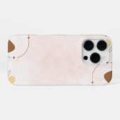 Braune Cream Ästhetik Florale Linktree | iPhone Hülle (Rückseite (Horizontal))