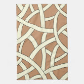 Braune Creme Geschirrtuch (Vertikal)