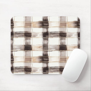 Braune Creme Gold Streifen Mousepad