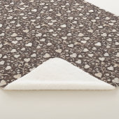 Braune Creme-Herzen Sherpadecke (3/4)