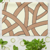 Braune Creme Küchentuch (Gefaltet)