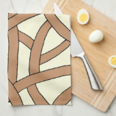 Braune Creme Küchentuch (Viertel Falte)