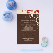 Braune/Creme/Rote Umkehrdrehung/Flyer Flyer (Einzeln)