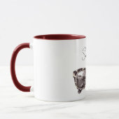 Braune Creme-Sonnenbrille Tasse (Links)