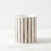 Braune Creme Streifen Kaffeetasse (Mittel)