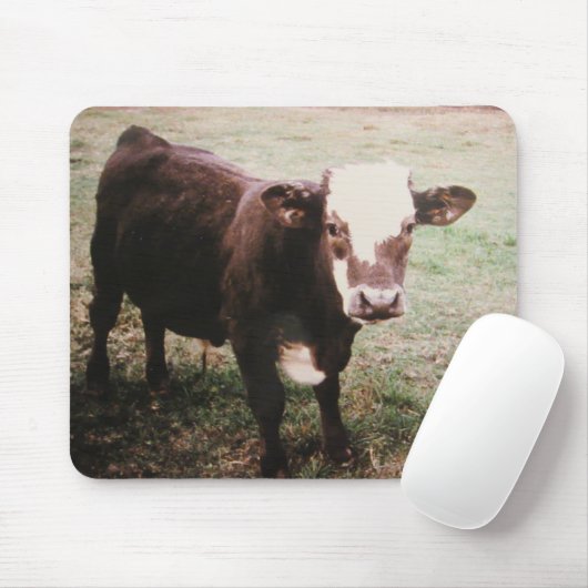 Braune Cremekuh Mousepad (Mit Mouse)