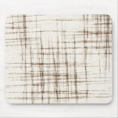 Braune Cremige Abstrakte Streifen Mousepad (Vorne)