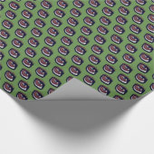 Braune Dackel Auge Geschenkpapier (Ecke)