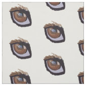 Braune Dackel Auge Stoff (Muster)